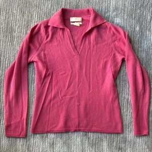Geneva Rose Cashmere Polo neckTop